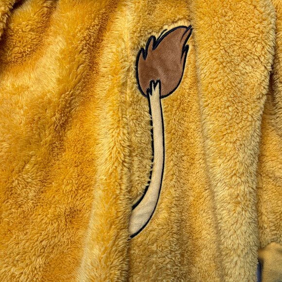 DISNEY STORE Simba Costume Pajamas Kids 5-6 The Lion King Cozy Onesie Halloween - Picture 6 of 10